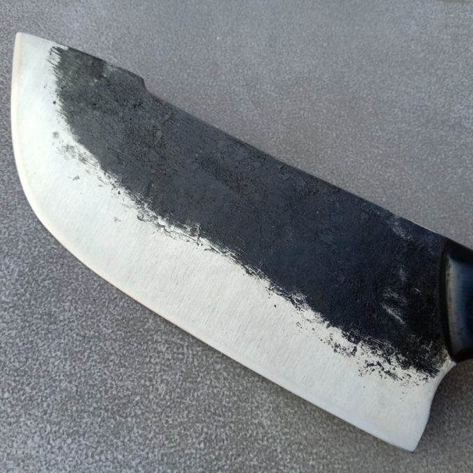 Wide forged knife blade